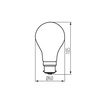 LED Lampen XLED B22 A60 10W 1520lm 2700K Warm Filament Milchig KANLUX