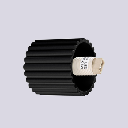 Badezimmer Wandleuchte G9 Rund Schwarz Modern Matt IP44 Halo Sollux