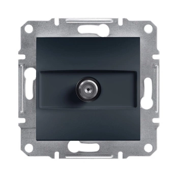 Einzelne SAT-Antennendose 1dB Anthrazit SCHNEIDER ASFORA