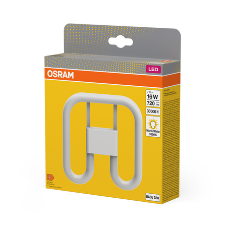 LED-Leuchtstoffröhre GR8 7W = 16W 720lm 3000K Warm 130° DULUX LED SQ EM & AC Osram