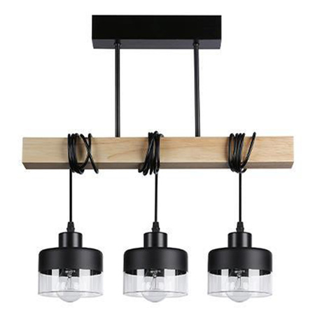 Stark Masterled 3x E27 Schwarz Braun Pendelleuchte