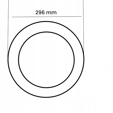 LED-Deckenpaneel 24W 4000K 1920lm 29cm runde Unterputzmontage schwarz ECOLIGHT