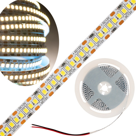 LED-Strip, LED-Streifen 12V 120W 1200LED 2835 10mm 5m neutral LUMILED