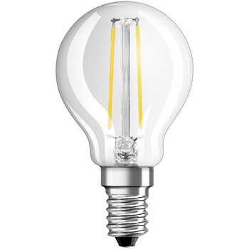 LED-Lampe E14 P45 2.8W = 25W 250lm 2700K Warm 320° Glühfaden Dimmbar OSRAM SUPER STAR