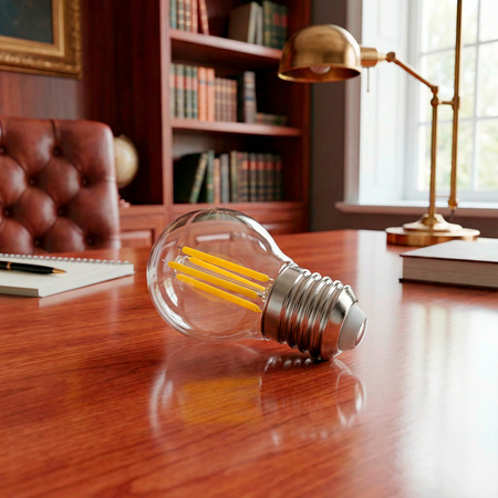 6x LED-Lampe E27 Kugel P45 2,2W 470lm = 40W 4000K neutralweiß 360° Filament Energieklasse A LUMILED