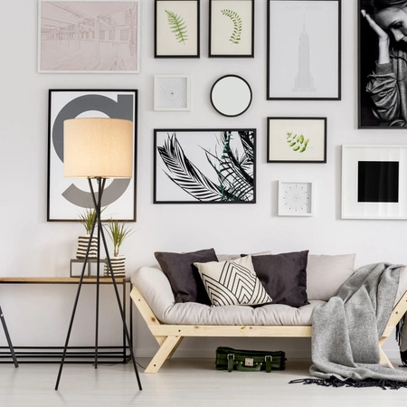 Dekorative Stehlampe E27 Beige Tekla Sanico Goldlux