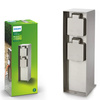 Elektrischer Gartenmast ROCK 2x Steckdose 230V IP44 Silber PHILIPS