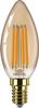 LED-Kerzenlampe E14 B35 6W = 40W 470lm 1800K warmer Glühfaden Bernstein PHILIPS