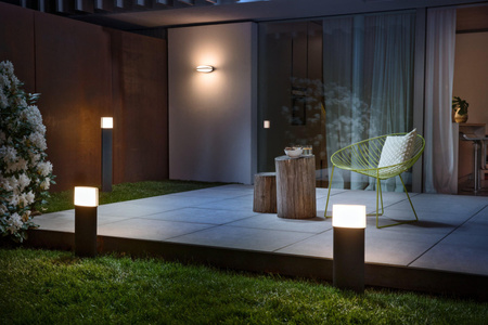 LED Grau Außenleuchte 12,5W 3000K Warm IP44 ENDURA STYLE ELLIPSE 90cm LEDVANCE