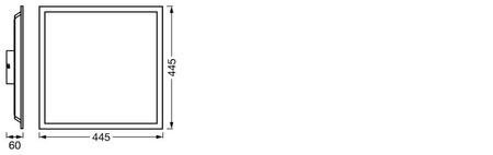 LED-Paneel-Deckenleuchte Intelligenetna 24W 1900lm RGB CCT Dimmbar 45x45cm Weiß SMART+ WiFi Magic Ledvance