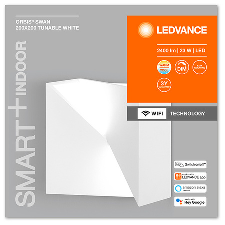 SMART+ WIFI Wandleuchte Smarte Wandleuchte 23W ORBIS SWAN WHITE LEDVANCE