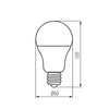 LED Lampen E27 A60 9.5W 1050lm 3000K Warm KANLUX