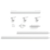 Perifo Lighting Rail Kit 1.5m + 3x Reflektor + LED Licht 44.6W CCT RGB Philips HUE Bluetooth Weiß