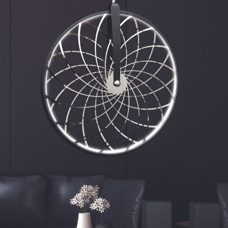 Deckenhängeleuchte LED BICYKL 16W 3000K Schwarz + Chrom