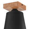 LULA E27 Schwarz Eiche Deckenleuchte LM-1.200 Lamkur