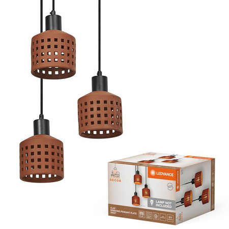 Dekorative E27 Braun Lehm Dekor Deckenleuchte Ledvance