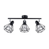 ARTEMIS 3 3xE14 Schwarz Moderne SOLLUX Deckenleuchte