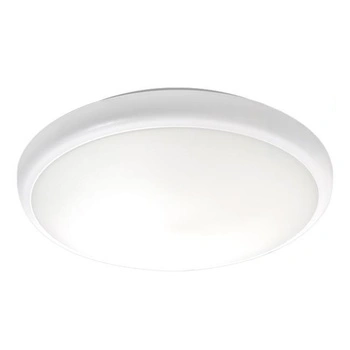 Plafond LED Badezimmer Deckenleuchte Anbau 22W lm 4000K Neutral 120° mit Bewegungssensor Rund Weiß IP65 Midas Masterled