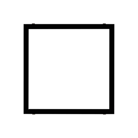 LED-Einbaurahmen bündig quadratisch schwarz ADTR KANLUX