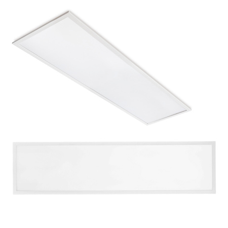 LED Flächenpanel 40W 4400lm 4000K 90° Neutral UGR19 Weiß 30x120cm Capri Pro Kobi