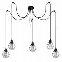 Masterled Ceiling Luminaire 5x E27 Schwarz Otto Pendelleuchte