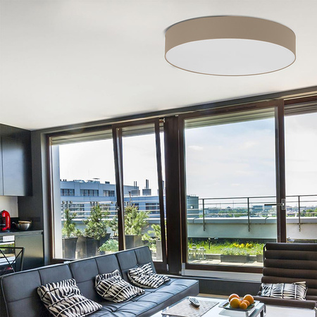 Deckenleuchte Deckenaufbauleuchten RONDO BEige Rund 45cm 15W 4xE27 4430 TK Lighting