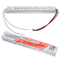 LED-Leisten-Netzteil 2A 24W 12V DC SLIM Möbel-Netzteil