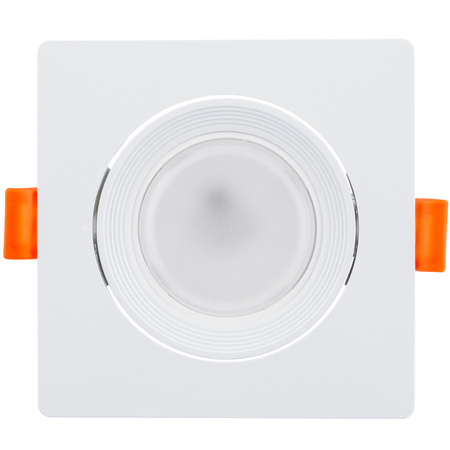 Einbaustrahler GU10, MR16 Einbauspot HALOGEN Quadrat beweglich Weiß VENTUS LUMILED