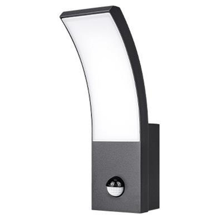 Garten-Wandleuchte LED-Außenleuchte 9W 4000K IP54 mit Bewegungs- und Dämmerungssensor