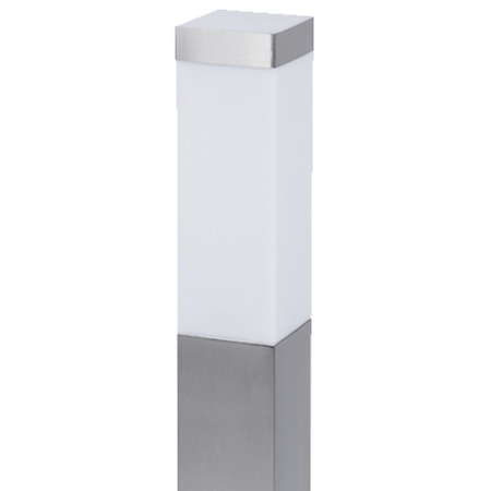 Gartenlampe E27 SQUARE POST 90cm Silber
