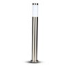 Gartenlampenmast 80 cm E27 Milchiger Schirm VT-838 V-TAC