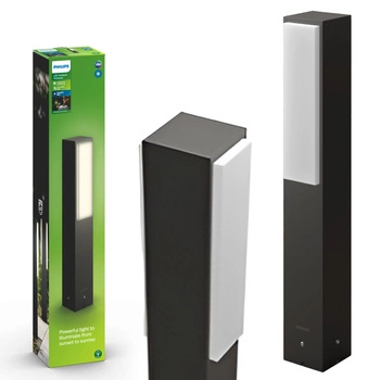 LED-Gartenleuchte für den Außenbereich STRATOSPHERE myGarden 2x4,5W 4000K IP44 Mast 42cm Anthrazit PHILIPS