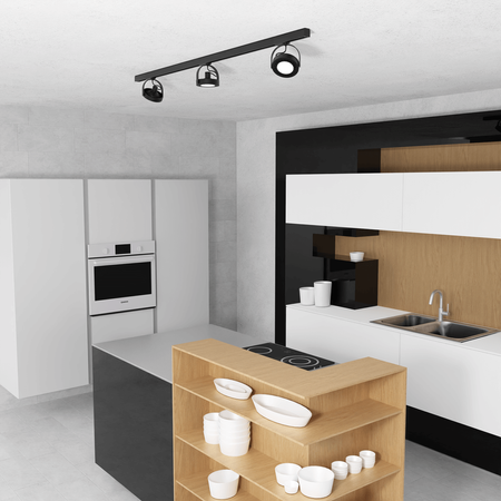 Beleuchtungsschienenset 1m Schiene + 2x Schienenleuchte AR111 LEON GU10 Schwarz