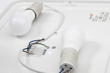 Plafond LED-Deckenleuchte SAMIRA B 2x E27 41cm IP20 Schwarz KOBI