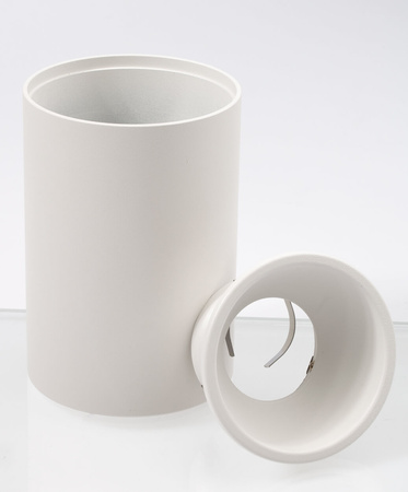 SPOT TUBA Aluminium-Halogen-Anbauleuchte für LED GU10 Rund weiß KIVI KOBI