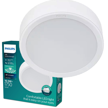 LED-Panel-Leuchte Aufbauleuchte LED 16.5W 1300lm 4000K Weiß Meson Philips