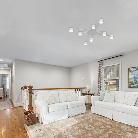 Kronleuchter Deckenleuchte 8x GX53 LED Weiß Modern Videx