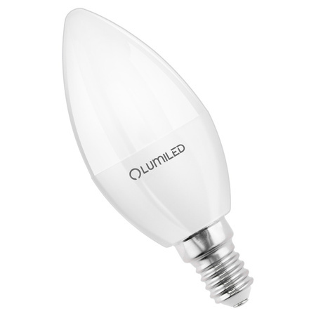 6x LED Lampen E14, Kerzenform Lampe B35 8W = 60W 806lm 180° 6500K kalt LUMILED