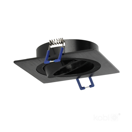 Flush Mount GU10 Halogen Einbaustrahler Mesh Schwarz Quadratisch Kobi