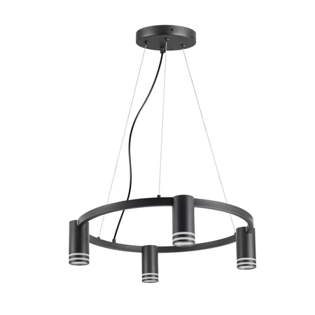 Hängelampe 4x GU10 Schwarz ROMA Sanico Goldlux
