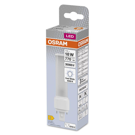 LED-Leuchtstoffröhre 7W 770lm 4000K Neutral G24d-2 DULUX OSRAM