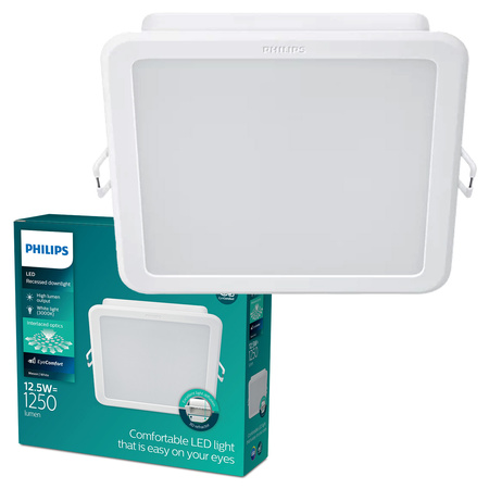 LED-Panel LED-Einbauleuchte 12,5W 900lm 3000K Weiß Meson Philips