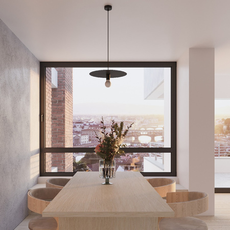 LED-Hänge-Deckenleuchte FLAVIO E27 Ausleger Schwarz SOLLUX