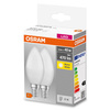 2x LED-Lampe B37 Kerze E14 4.9W = 40W 470lm 2700K Warm 200° BASE Osram