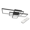 Geometrische Deckenleuchte PLAFON LED-Kronleuchter 130W 3000K-6500K schwarz + Fernbedienung