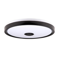 Plafond LED Deckenanbauleuchte 72W 5400lm 3000-6500K CCT RGB 160° Dimmbar Pilot Rund Schwarz Cosmo Masterled