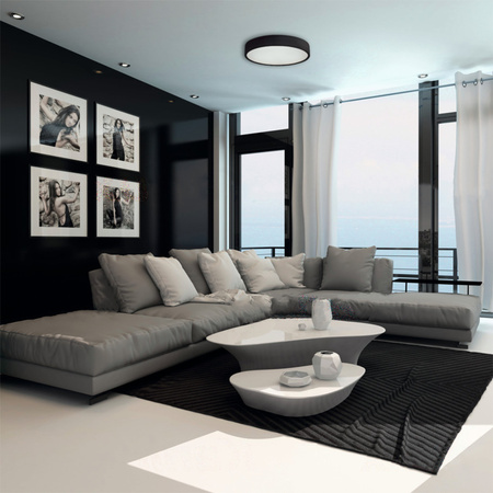 JASMIN Aufbau LED Deckenleuchten 2x E27 Holz Mattweiß 37cm