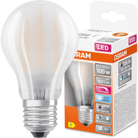 E27 A60 LED Lampen 11W = 100W 1521lm 4000K Neutral 300° CRI90 Filament dimmbar OSRAM SUPER STAR+