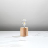 SALGADO E27 Nachttischlampe Naturholz SOLLUX