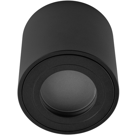 Aufbauleuchte HALOGEN Spot Röhre Fest EGIO GU10 LUMILED Rund IP44 Schwarz 83mm